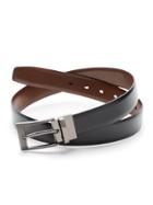 Perry Ellis Big And Tall Zenus Leather Belt