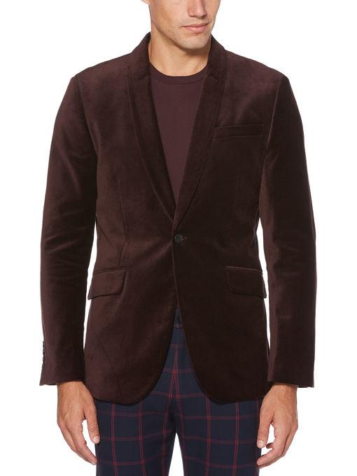 Perry Ellis Slim Fit Solid Velvet Suit Jacket
