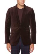 Perry Ellis Slim Fit Solid Velvet Suit Jacket
