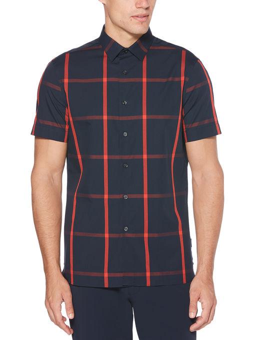 Perry Ellis Plaid Twill Shirt