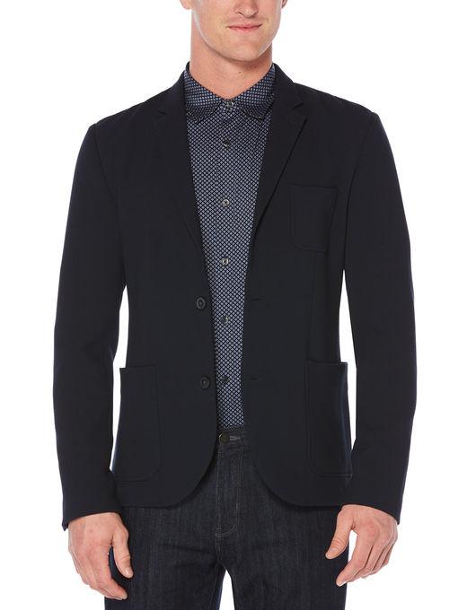 Perry Ellis Slim Fit Textured Notch Lapel Jacket