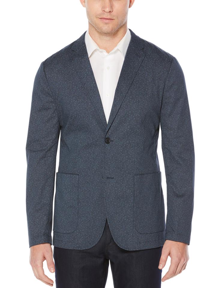 Perry Ellis Scribble Printed Sport Jacket