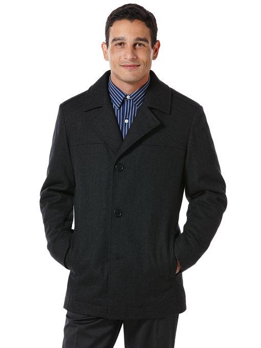 Perry Ellis Tall Wool Scarf Portfolio Coat