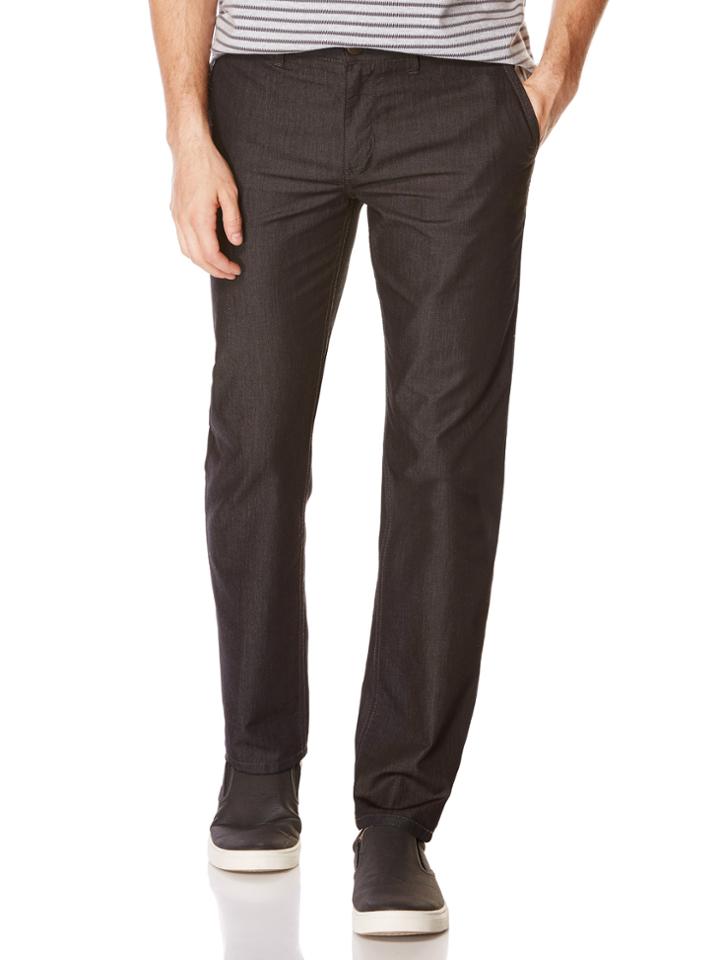 Perry Ellis Slim Fit Black Textured Jean