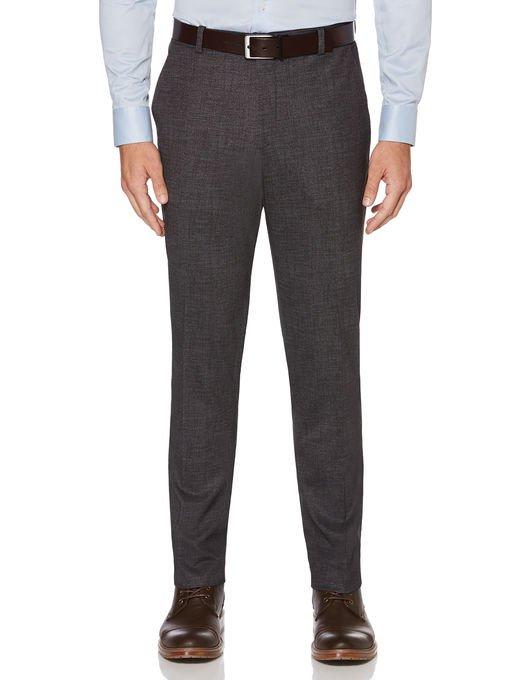 Perry Ellis Slim Heathered Knit Dress Pant
