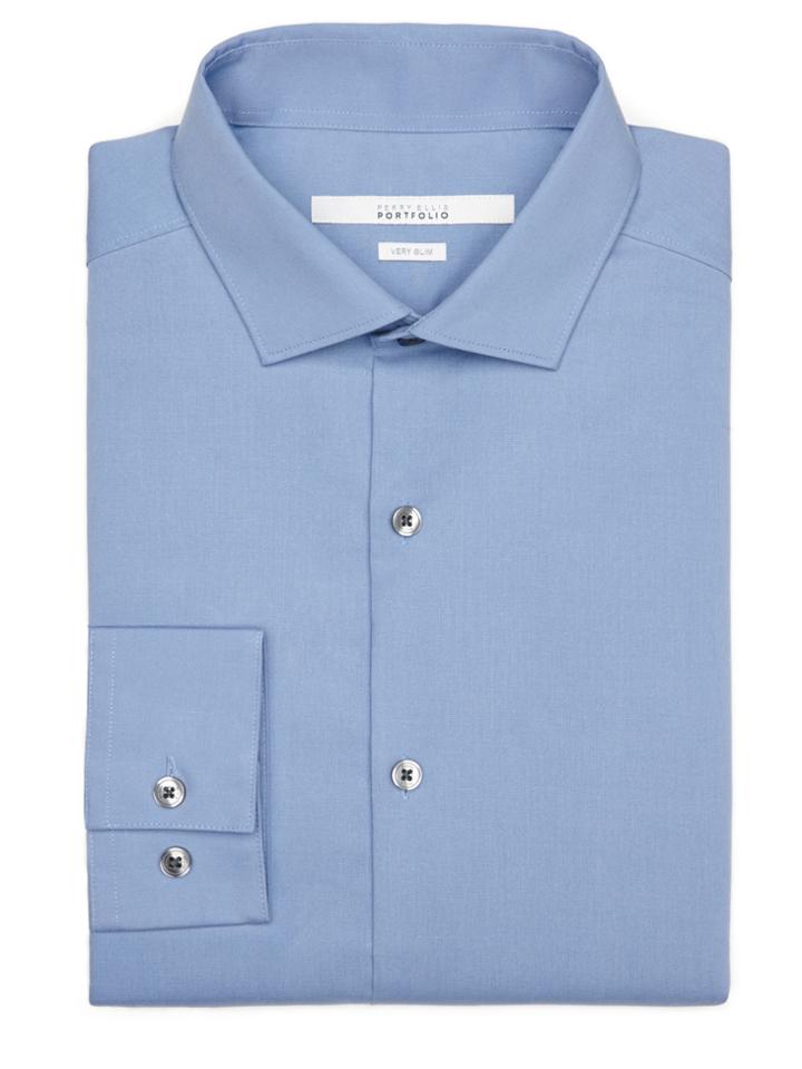 Perry Ellis Very Slim Solid Dress Shirt