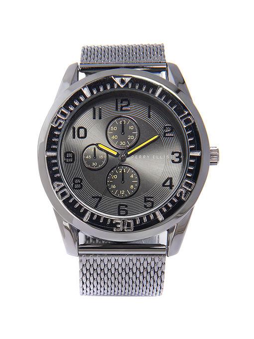 Perry Ellis Perry Ellis Portfolio Black Mesh Watch