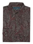 Perry Ellis Big &tall Speckled Paisley Shirt