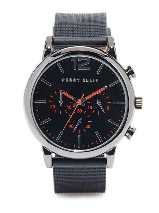 Perry Ellis Perry Ellis Portfolio Silicon Check Watch
