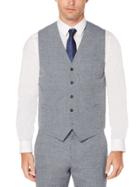 Perry Ellis Slim Fit Heathered Linen Suit Vest