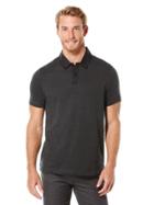 Perry Ellis Short Sleeve Woven Trimmed Polo