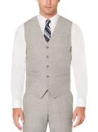 Perry Ellis Slim Fit Heather Linen Suit Vest