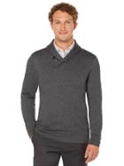 Perry Ellis Shawl Collar Marled Pullover