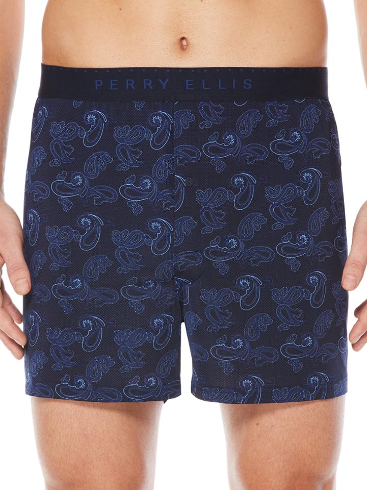 Perry Ellis Paisley Dot Boxer Short