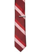 Perry Ellis Valley Stripe Slim Silk Tie