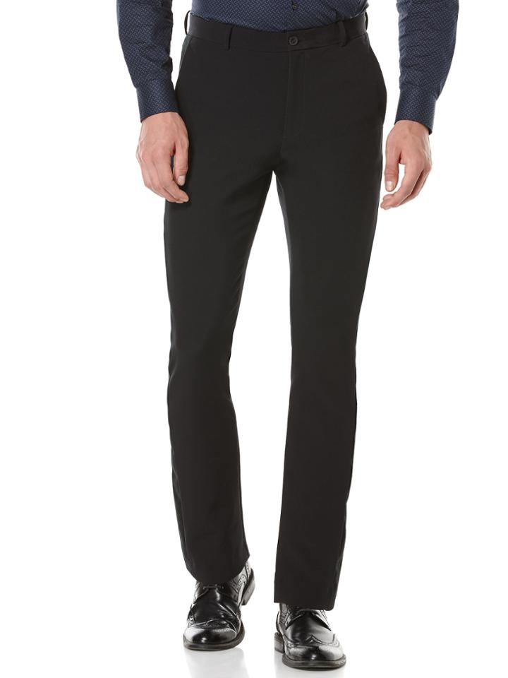 Perry Ellis Slim Fit Solid Tuxedo Dress Pant
