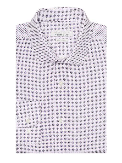 Perry Ellis Very Slim Fit Quartz Diamond Dress Shirt