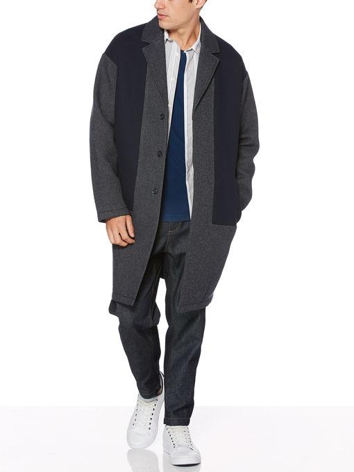 Perry Ellis Color Block Overcoat