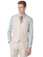 Perry Ellis Linen Cotton Twill Suit Vest
