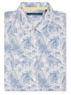 Perry Ellis Big And Tall Short Sleeve Floral Sketch Shirt
