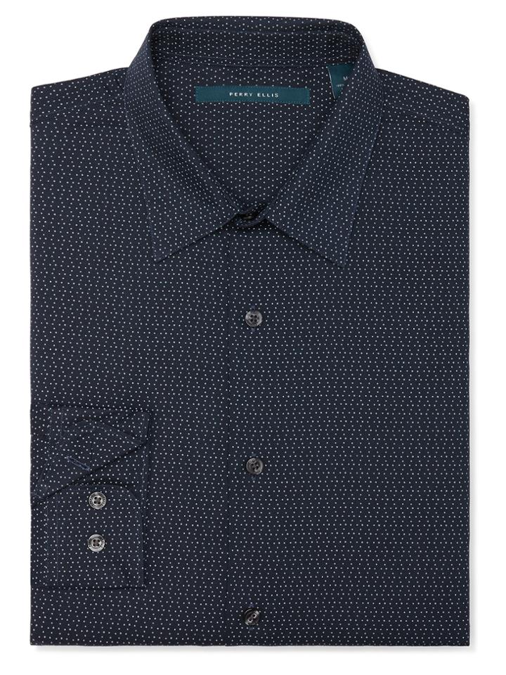 Perry Ellis Exclusive Pin Dot Pattern Shirt