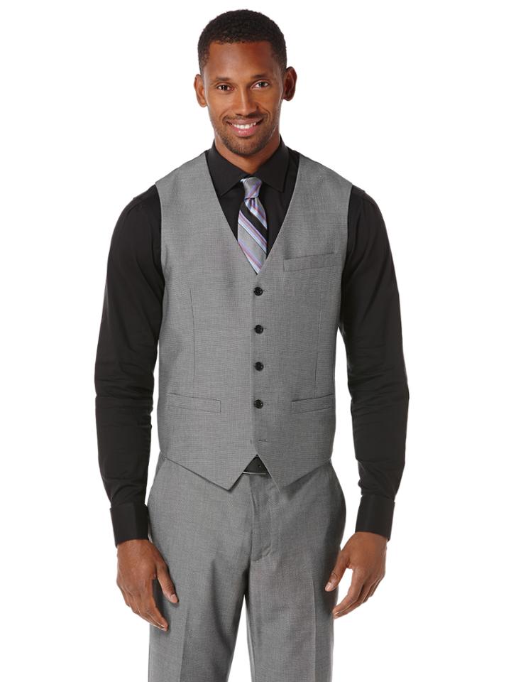Perry Ellis Birdseye Suit Vest