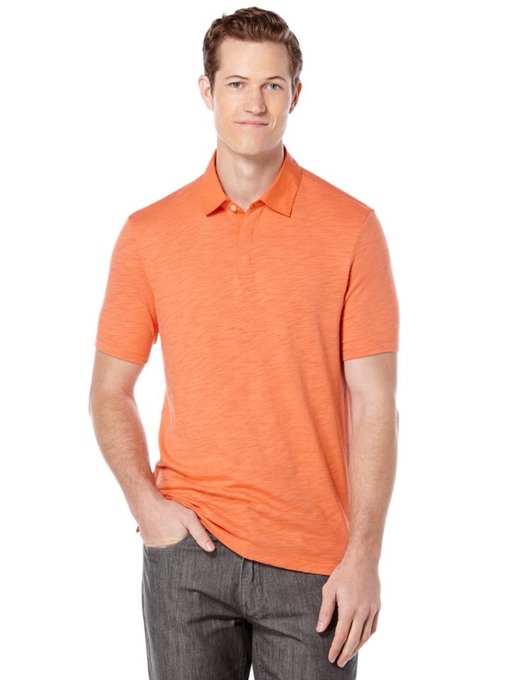 Perry Ellis Short Sleeve Slub Polo