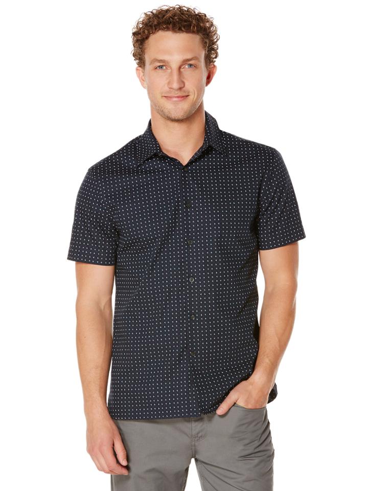 Perry Ellis Short Sleeve Tossed Arrow Print Shirt