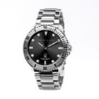 Perry Ellis Unisex Deep Diver Black Stainless Steel Watch