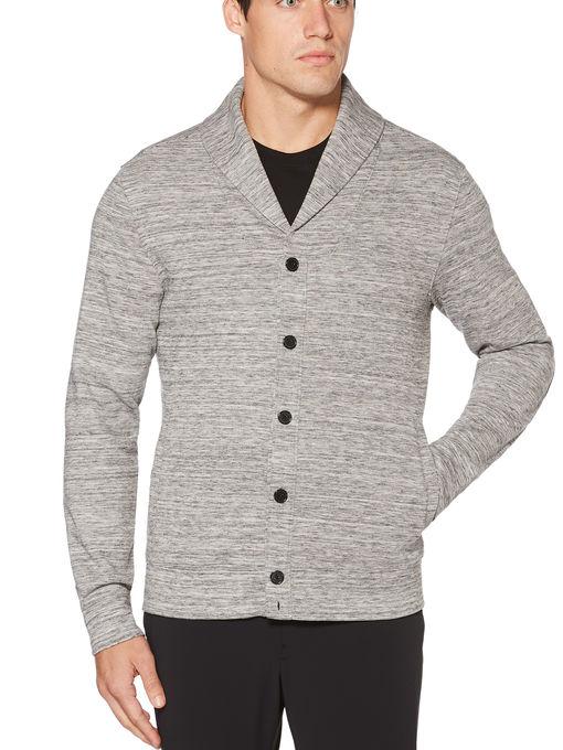 Perry Ellis Heathered Shawl Cardigan