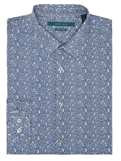Perry Ellis Spackle Print Shirt