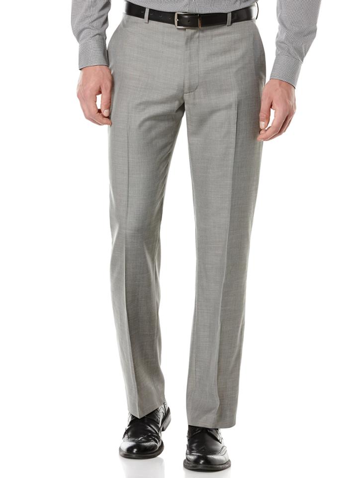 Perry Ellis Big And Tall Two Toned Twill Suit Pant
