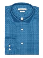 Perry Ellis Slim Fit Dobby Check Dress Shirt