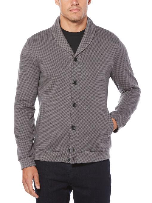 Perry Ellis Mini Diamond Shawl Cardigan