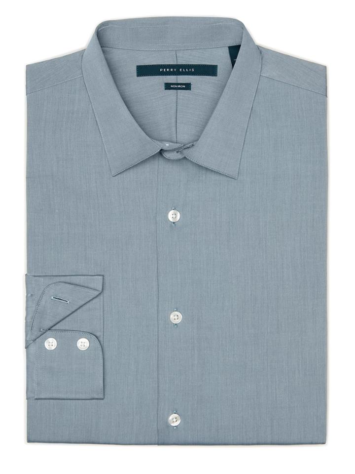 Perry Ellis Big And Tall Non-iron Twill Shirt