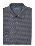 Perry Ellis Diamond Jacquard Pattern Shirt