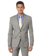 Perry Ellis Grey Windowpane Suit Jacket
