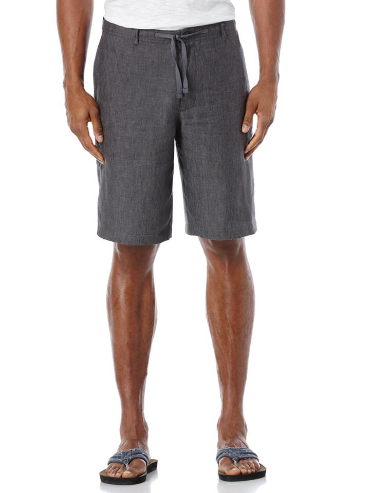 Perry Ellis Linen Washed Drawstring Short