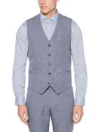 Perry Ellis Slim Fit Linen Suit Vest
