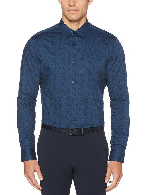 Perry Ellis Speckled Print Stretch Shirt