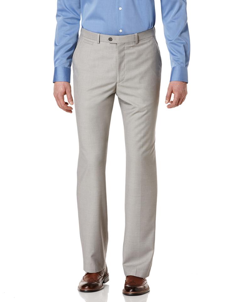 Perry Ellis Modern Fit Solid Linen Twill Portfolio Pant