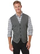 Perry Ellis Button Front Sweater Vest