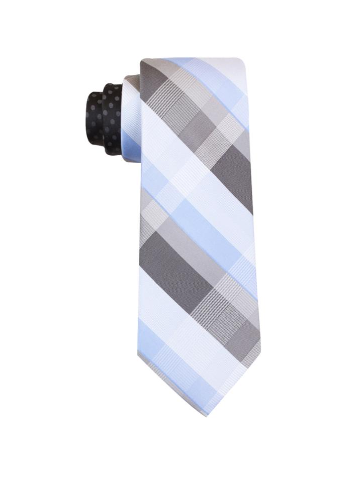 Perry Ellis Moore Plaid Silk Tie