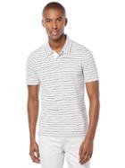 Perry Ellis Short Sleeve Dashed Stripe Polo