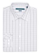 Perry Ellis Non-iron Subtle Glen Plaid Stripe Shirt