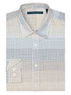 Perry Ellis Multi Color Horizontal Dot Stripe Shirt