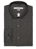 Perry Ellis Slim Fit Dobby Step Dress Shirt