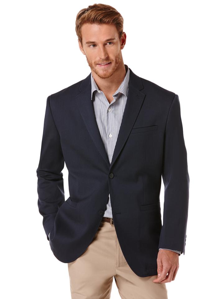 Perry Ellis Solid Twill Jacket