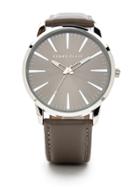 Perry Ellis Smooth Leather Band Watch