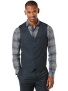 Perry Ellis Big And Tall Stripe Textured Suit Vest